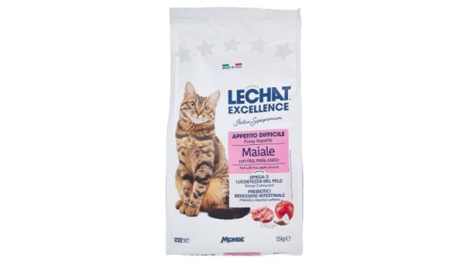 LeChat Excellence Appetito Difficile Maiale 1,5 kg