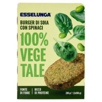 Esselunga Burger di soia con spinaci 100% vegetale 2 x 100 g