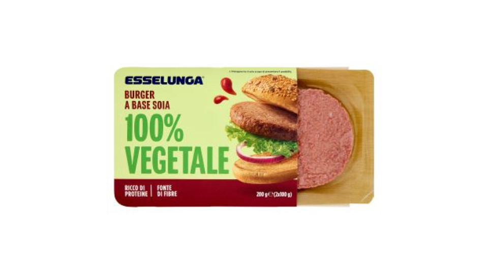 Esselunga Burger a base soia 100% vegetale 2 x 100 g