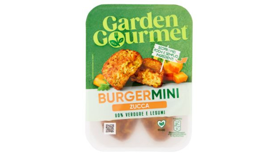 GARDEN GOURMET Burger Mini Vegano di Zucca 4 pezzi 160g