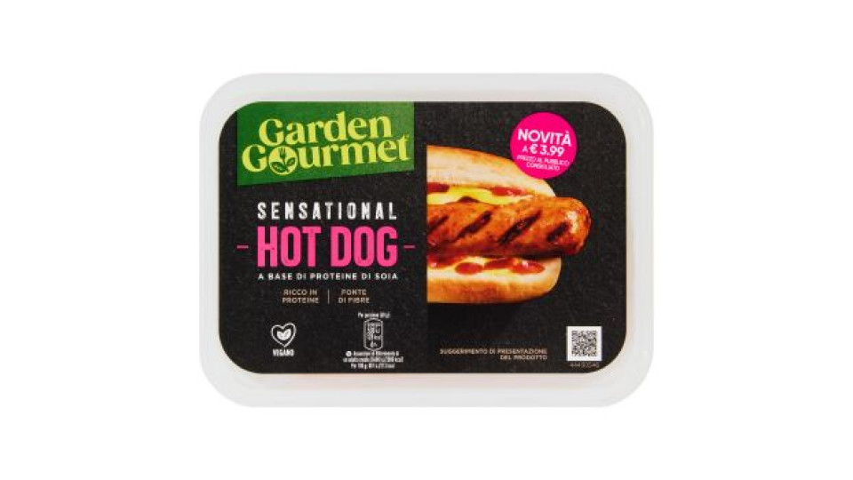 GARDEN GOURMET Sensational Hot Dog Vegano 3 porzioni 180g