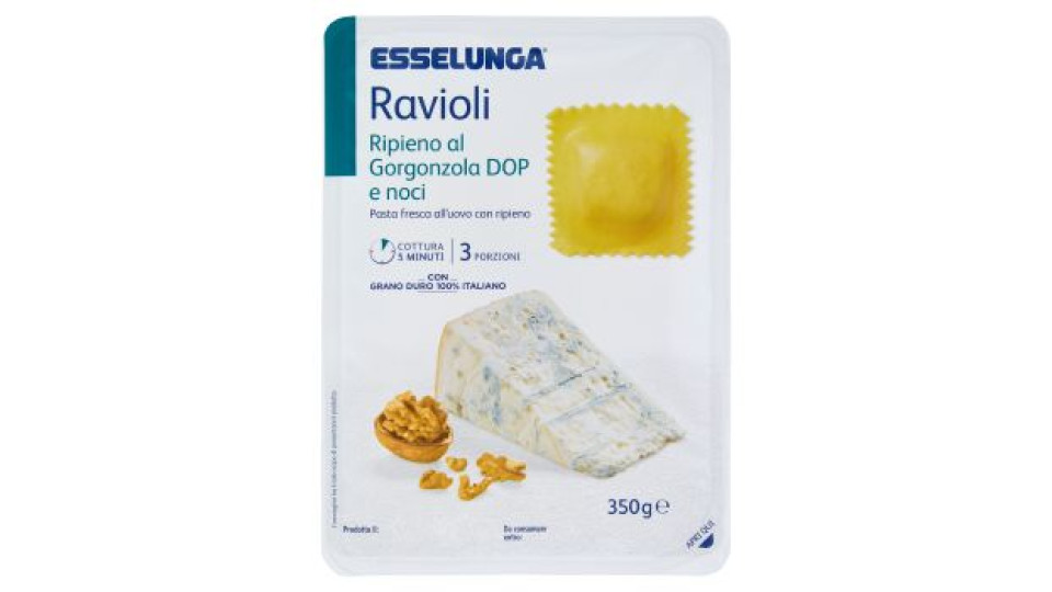 Esselunga Ravioli ripieno al Gorgonzola DOP e noci 350 g