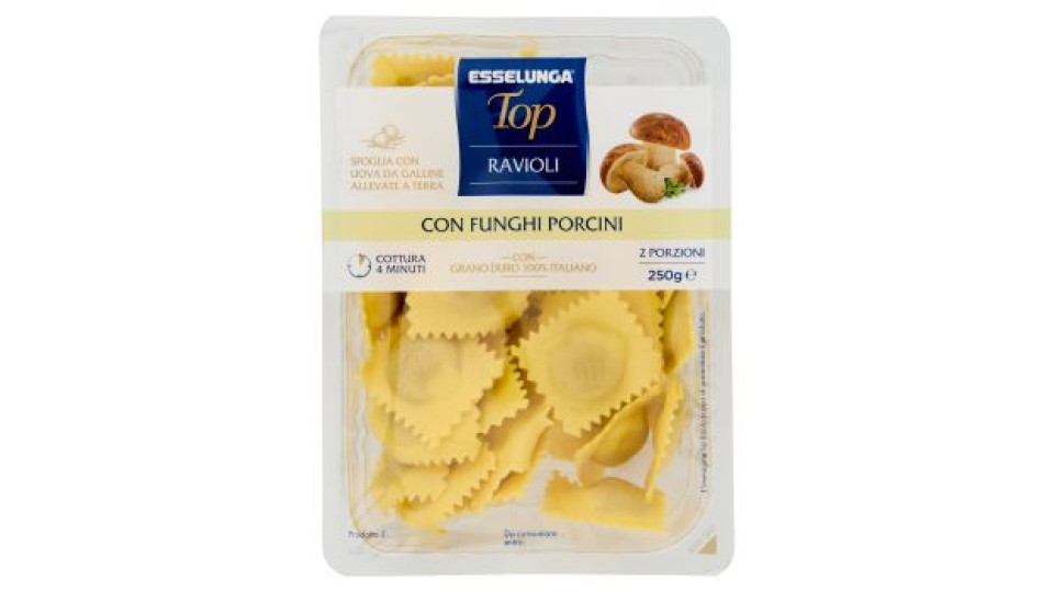 Esselunga Top Ravioli con funghi porcini 250 g