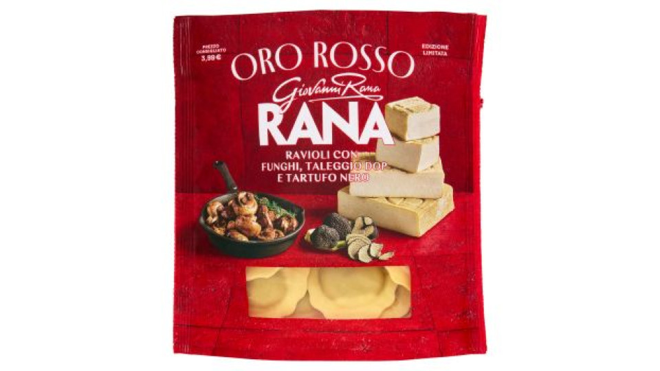 Giovanni Rana Oro Rosso Ravioli con Funghi, Taleggio DOP e Tartufo Nero 250 g