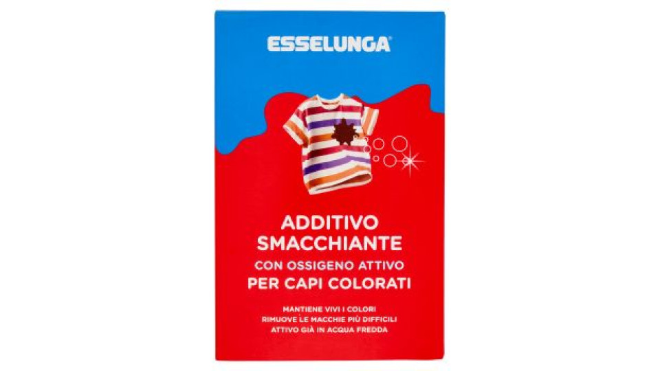 Esselunga Additivo smacchiante con ossigeno attivo per capi colorati 600 g