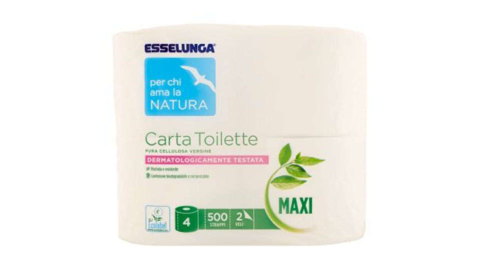 Esselunga Per chi ama la natura Carta toilette maxi 4 pz