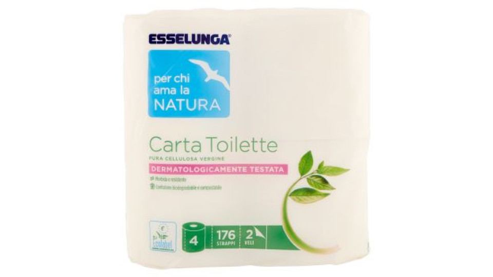 Esselunga Per chi ama la natura Carta toilette 4 pz