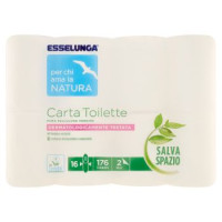 Esselunga Per chi ama la natura Carta toilette salva spazio 16 pz
