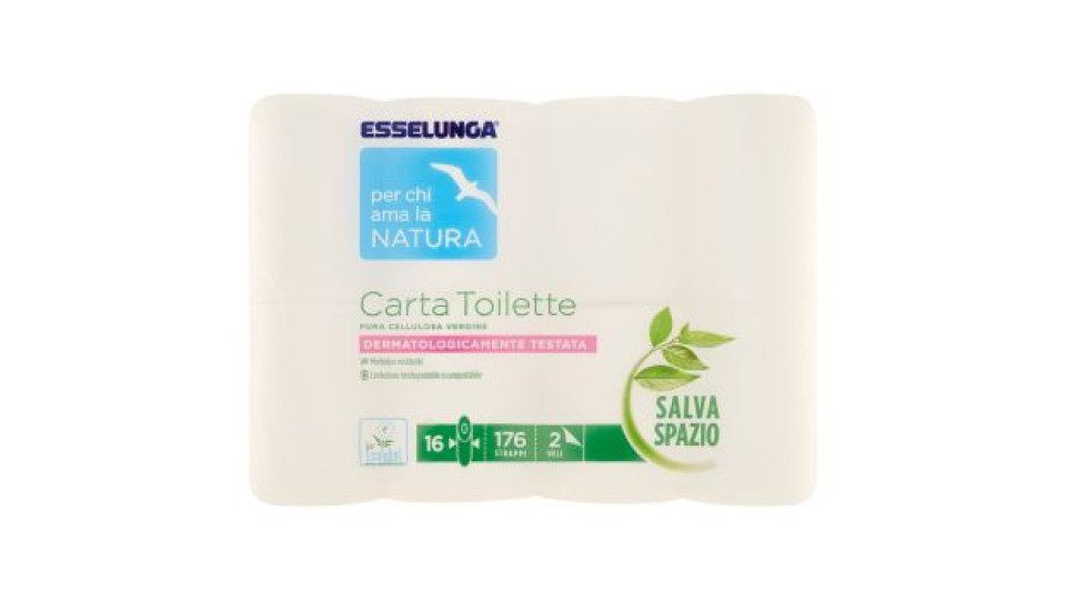 Esselunga Per chi ama la natura Carta toilette salva spazio 16 pz