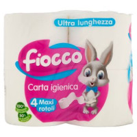 Fiocco Carta igienica Ultra lunghezza 4 pz