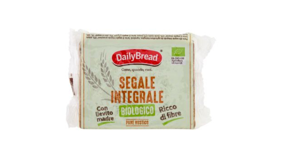 DailyBread Segale Integrale Biologico Pane Rustico 375 g