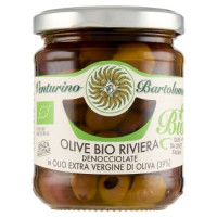 Venturino Bartolomeo Bio Olive Bio Riviera Denocciolate in Olio Extra Vergine di Oliva 180 g