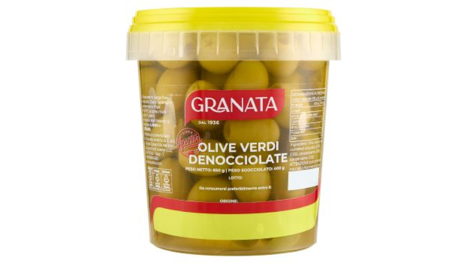 Granata Linea Aperitivo Olive Olive Verdi Denocciolate 850 g