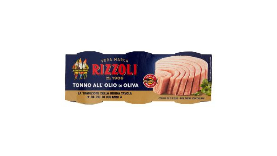 Rizzoli Tonno all'Olio di Oliva 3 x 65 g
