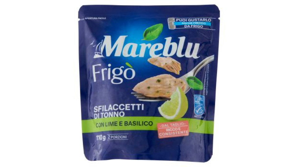 Mareblu Frigò Sfilaccetti di Tonno con Lime e Basilico 110 g