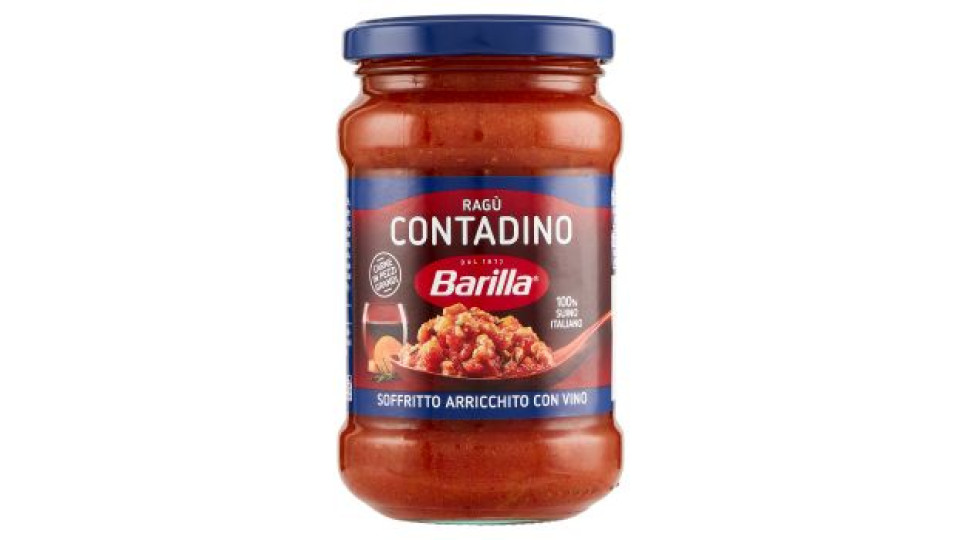 Barilla Sugo Ragù Contadino con Vino Rosso Condimento per Pasta 300g