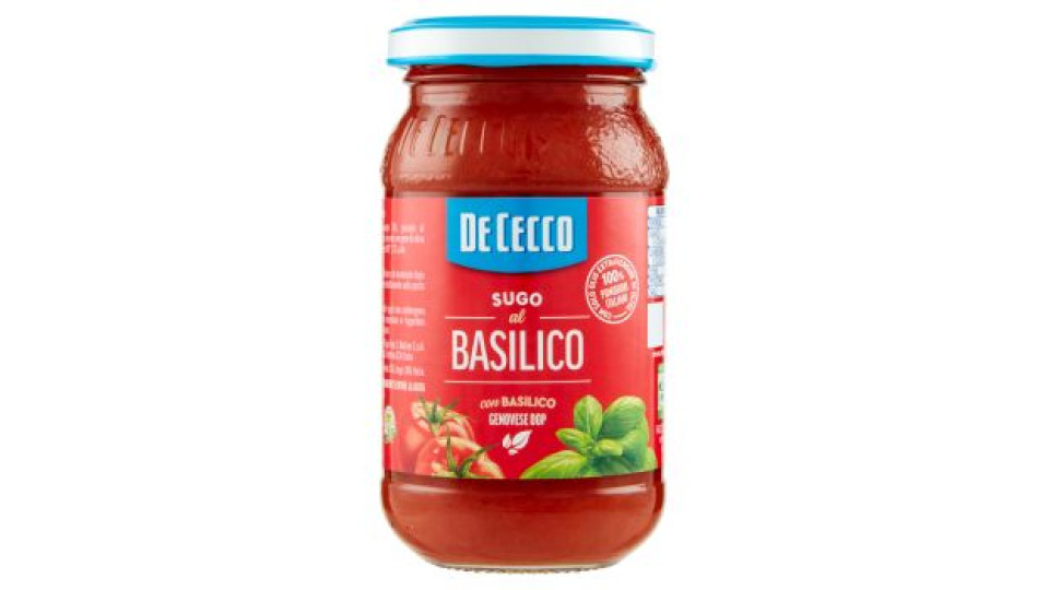 De Cecco Sugo al Basilico con Basilico Genovese DOP 200 g