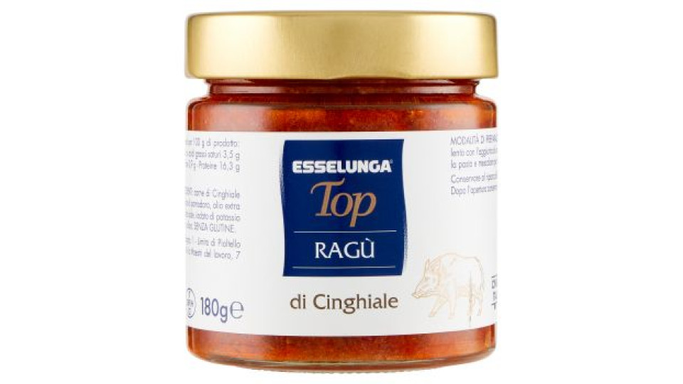 Esselunga Top Ragù di cinghiale 180 g