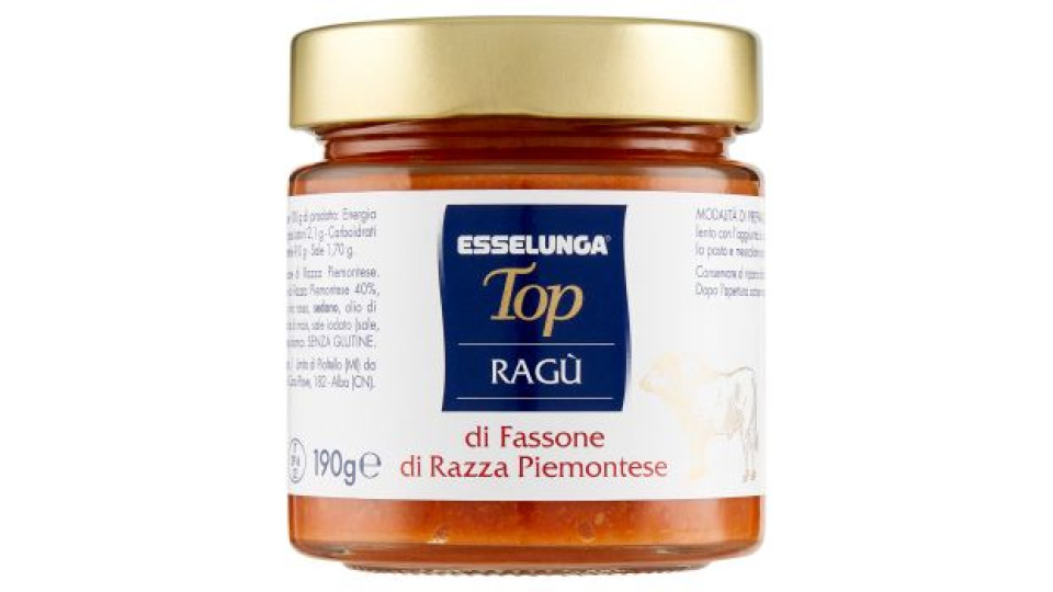 Esselunga Top Ragù di fassone di razza piemontese 190 g