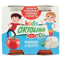 Ortolina kids Bio Pomodoro & Ricotta 2 x 100 g