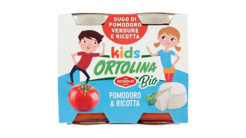 Ortolina kids Bio Pomodoro & Ricotta 2 x 100 g