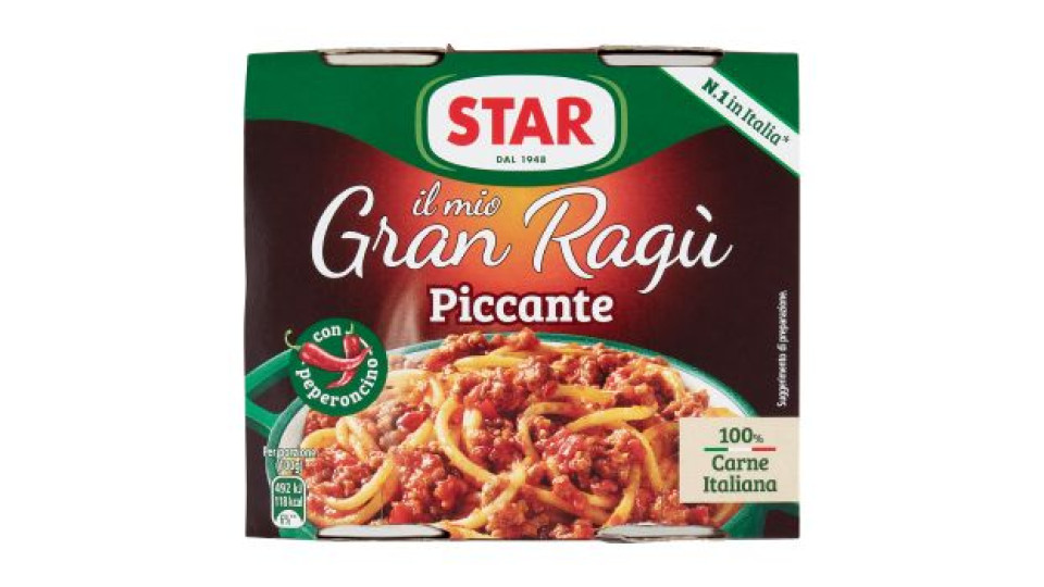 Star il mio Gran Ragù Piccante con Peperoncino 2 x 180 g