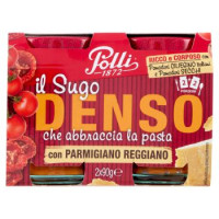 Polli il Sugo Denso che abbraccia la pasta con Parmigiano Reggiano 2 x 90 g