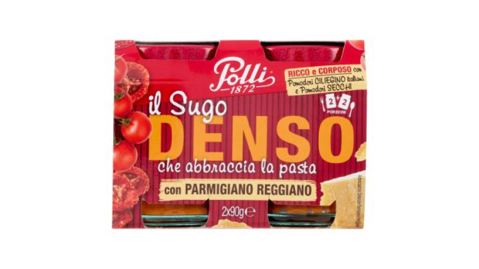 Polli il Sugo Denso che abbraccia la pasta con Parmigiano Reggiano 2 x 90 g