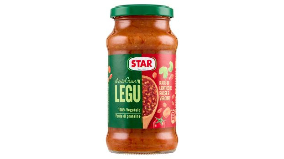 Star il mio Gran Legù Ragù di Lenticchie Rosse e Verdure 260 g