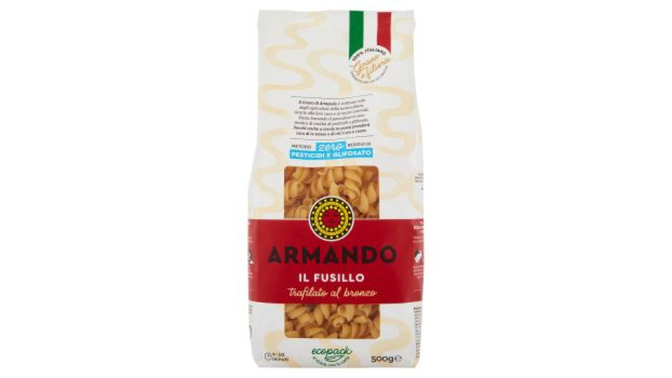 Armando Metodo zero Residui di Pesticidi e Glifosato il Fusillo 500 g