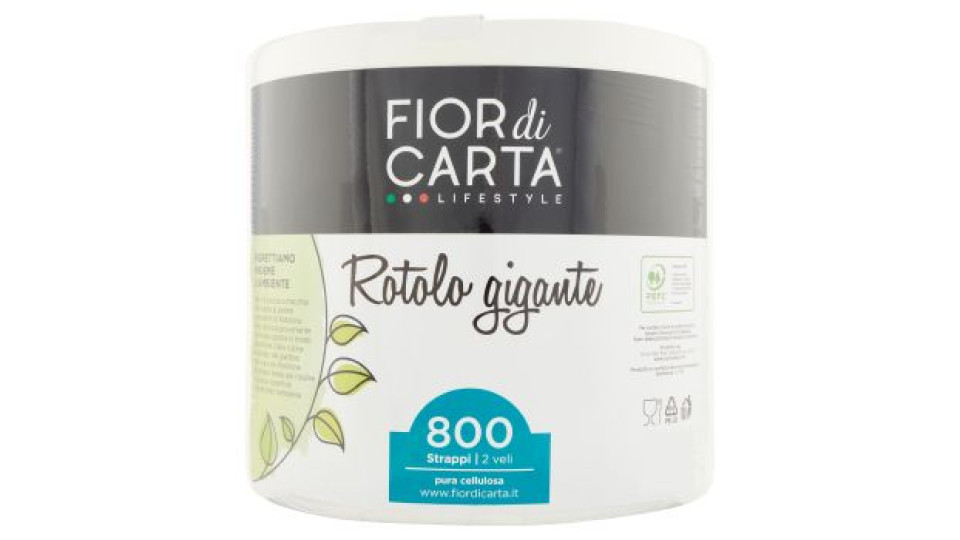 Fior di Carta Lifestyle Rotolone gigante 800 Strappi 2 veli