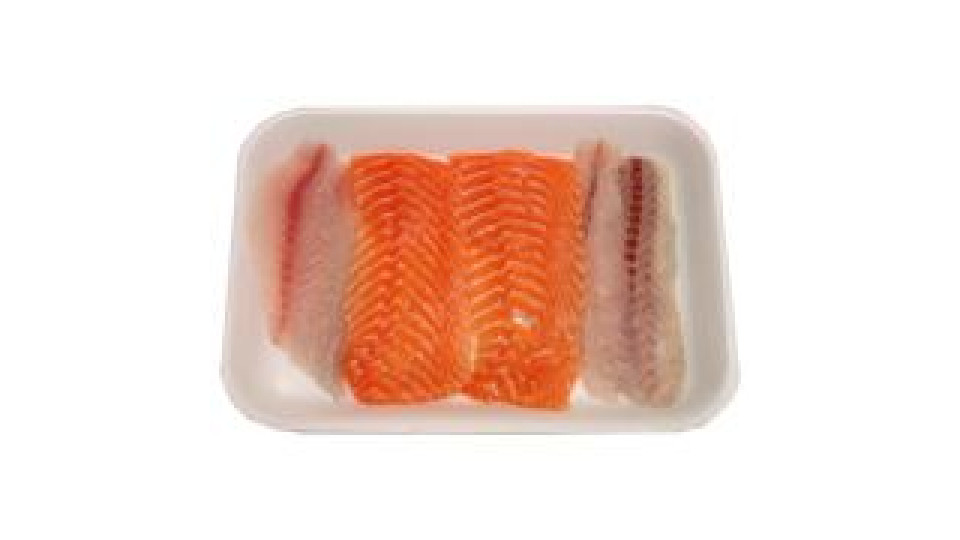 Esselunga tris di  fettine sottili (branzino, orata, salmone)