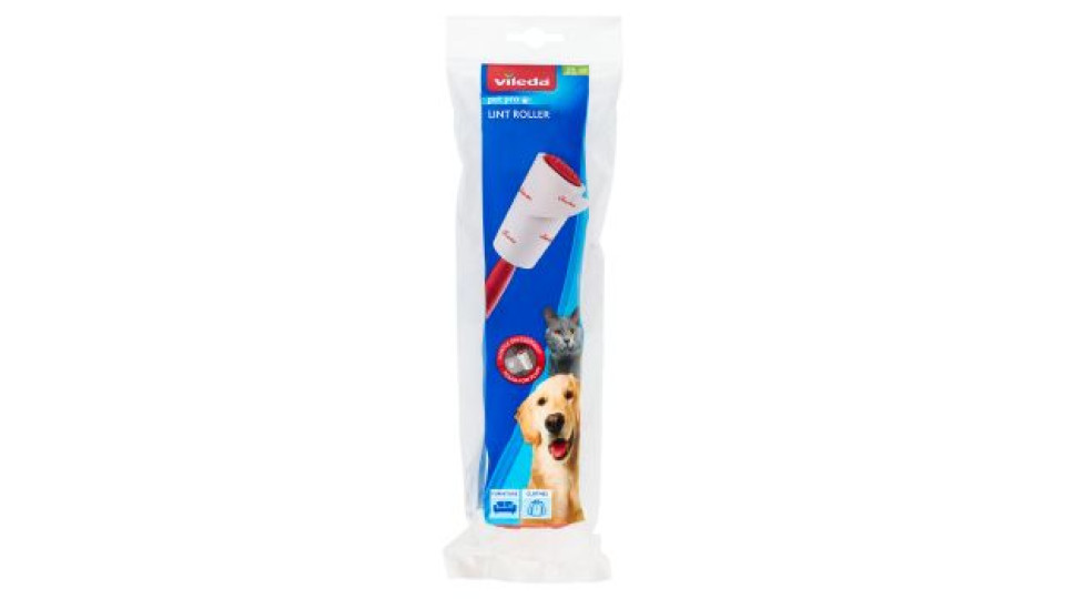 Vileda Pet Pro Lint Roller - Spazzola Adesiva Sistema