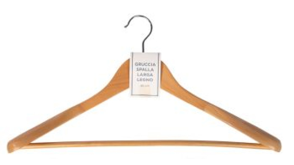 Gruccia Spalla Larga Legno 46 cm