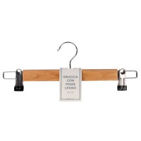 Gruccia con Pinze Legno 33 cm