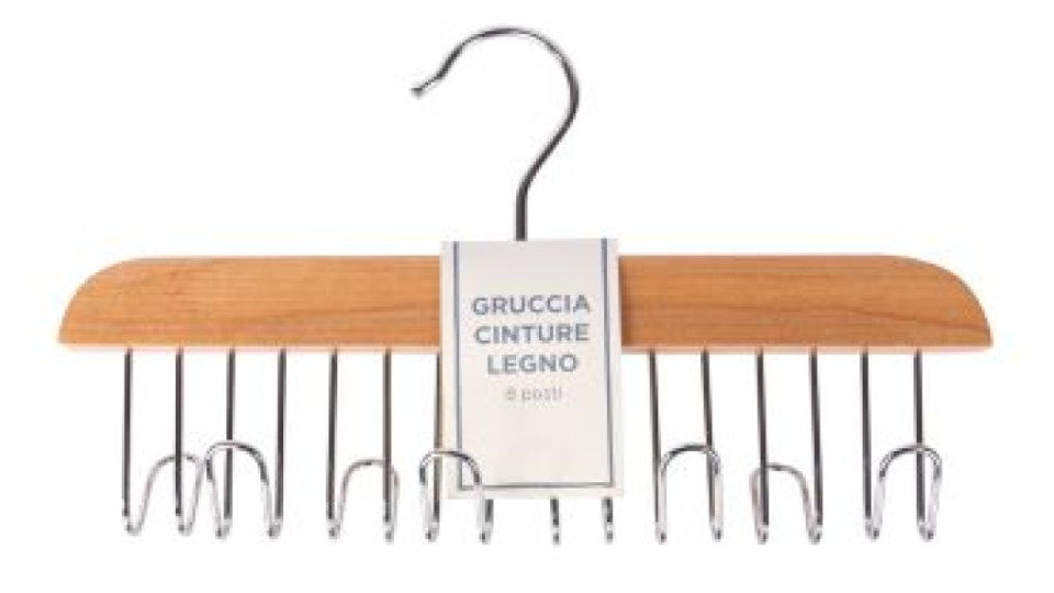 Gruccia Cintura Legno 8 Posti