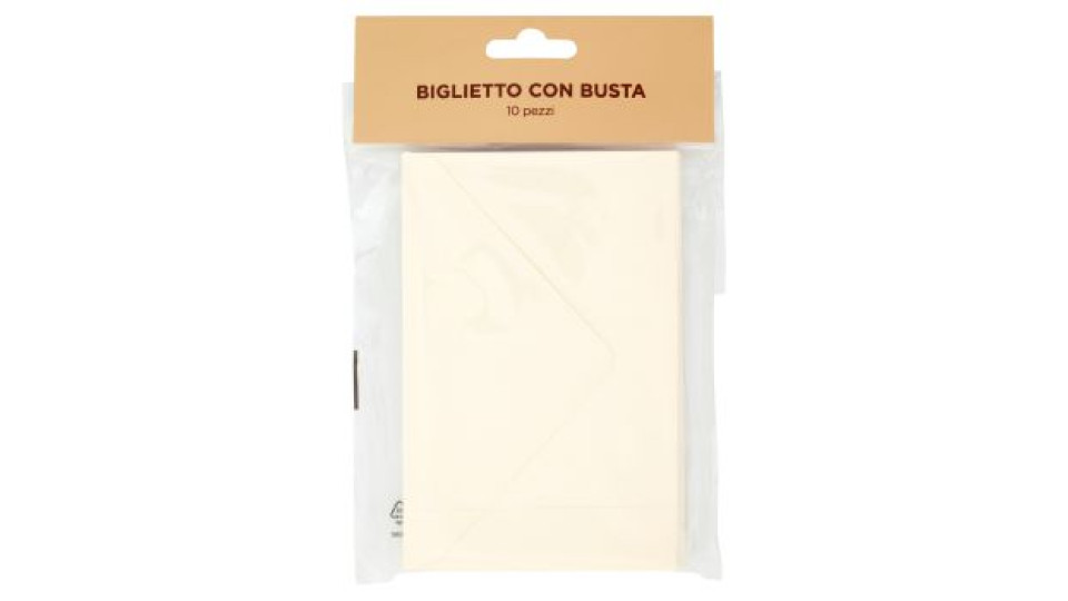 Biglietto con Busta 10 pz