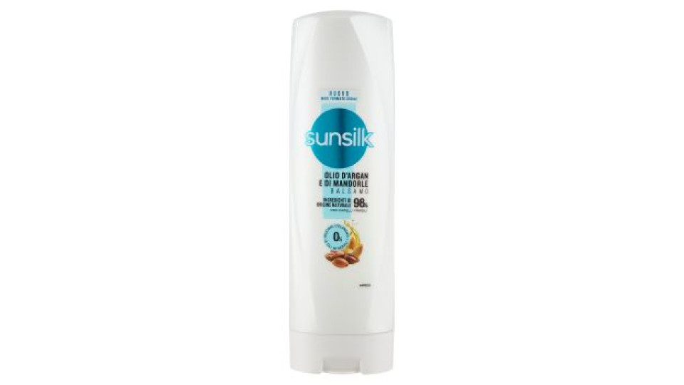 sunsilk Balsamo Olio d'Argan e di Mandorle per Capelli Fragili 350 mL