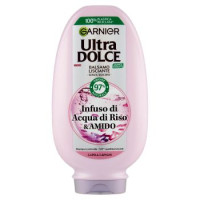 Garnier Ultra Dolce Infuso di Acqua di Riso & Amido, Balsamo Lisciante 360 ml
