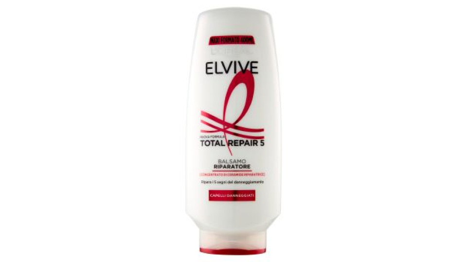 Elvive Total Repair 5 Balsamo Riparatore, per Capelli Danneggiati, 400 ml
