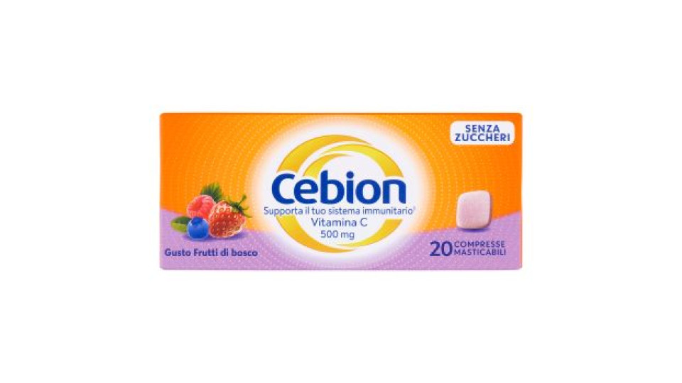 Cebion Gusto Frutti di Bosco 20 Compresse Masticabili 36 g