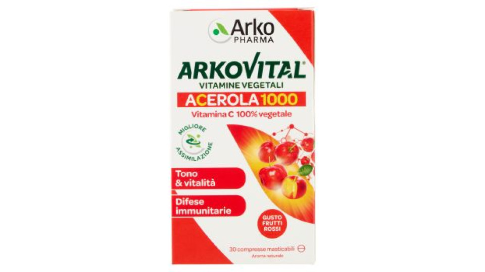 Arkopharma Arkovital Acerola 1000 30 compresse masticabili 63 g