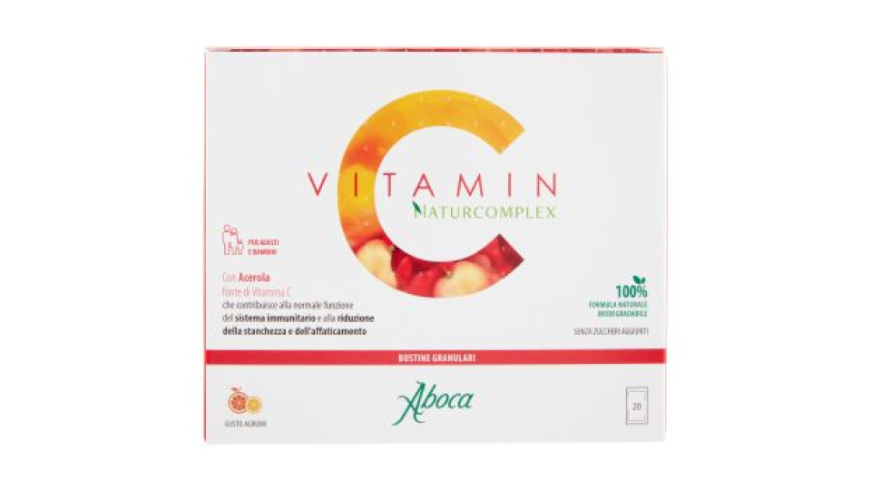 Aboca Vitamin C Naturcomplex Bustine Granulari 20 x 5 g