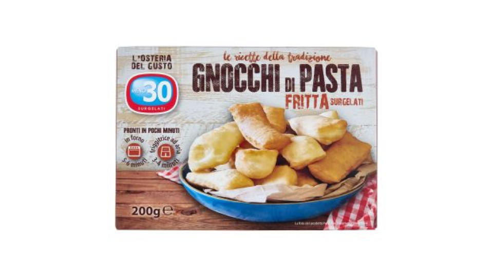 Meno 30 Gnocchi di Pasta Fritta Surgelati 200 g