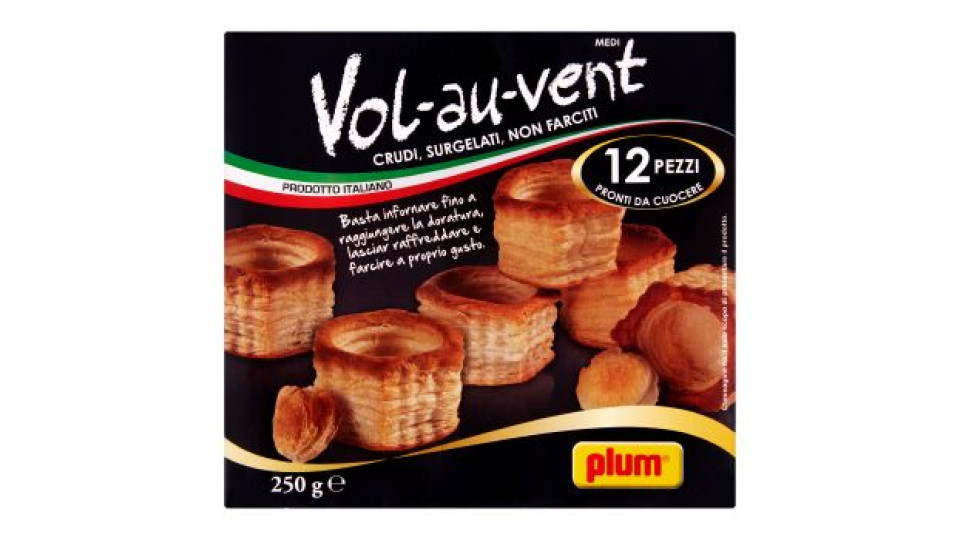 Plum Vol-au-vent medi 12 pezzi 250 g