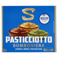 Pasticceria Soave Pasticciotto Bomboniera Crema - Nero - Pistacchio 6 x 25 g