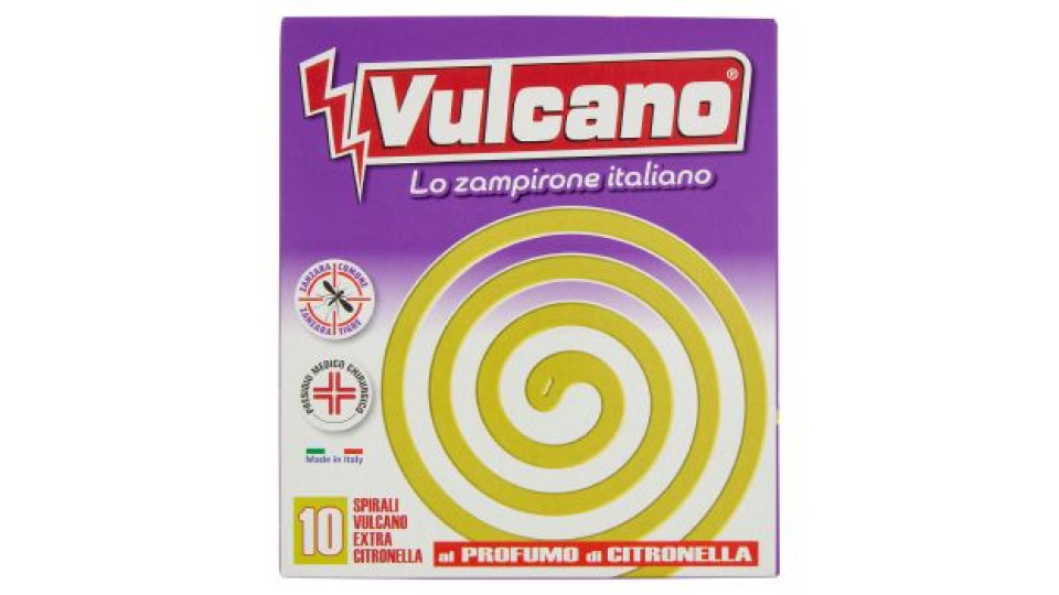 Vulcano Spirali Extra Citronella 10 pz