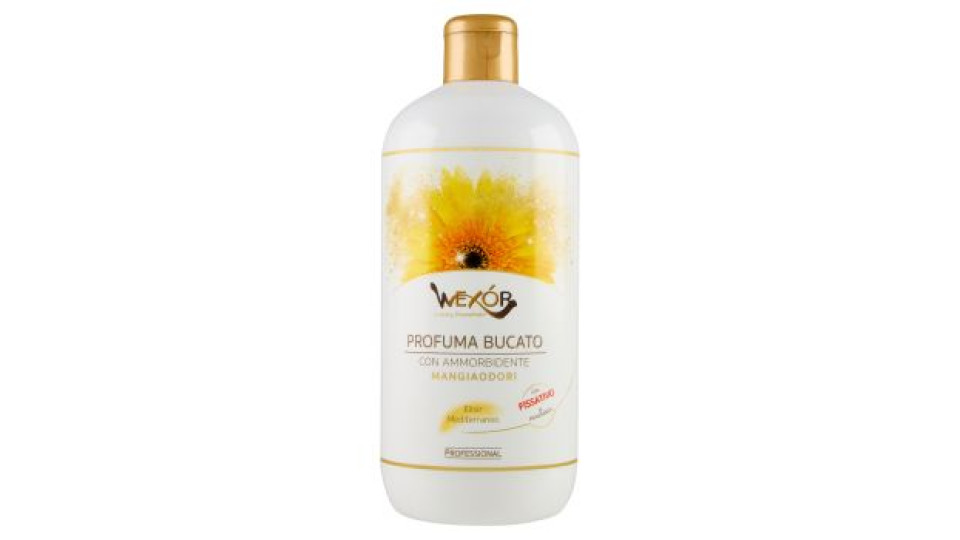 Wexór Profuma Bucato con Ammorbidente Mangiaodori Elisir Mediterraneo 500 ml