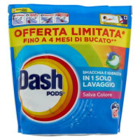 Dash Pods Detersivo Lavatrice In Capsule, Salva Colore, 60 Lavaggi 1038 g