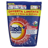 Dash Power Pods Detersivo Lavatrice In Capsule, Azione Extra-Igienizzante, 50 Lavaggi 1165 g
